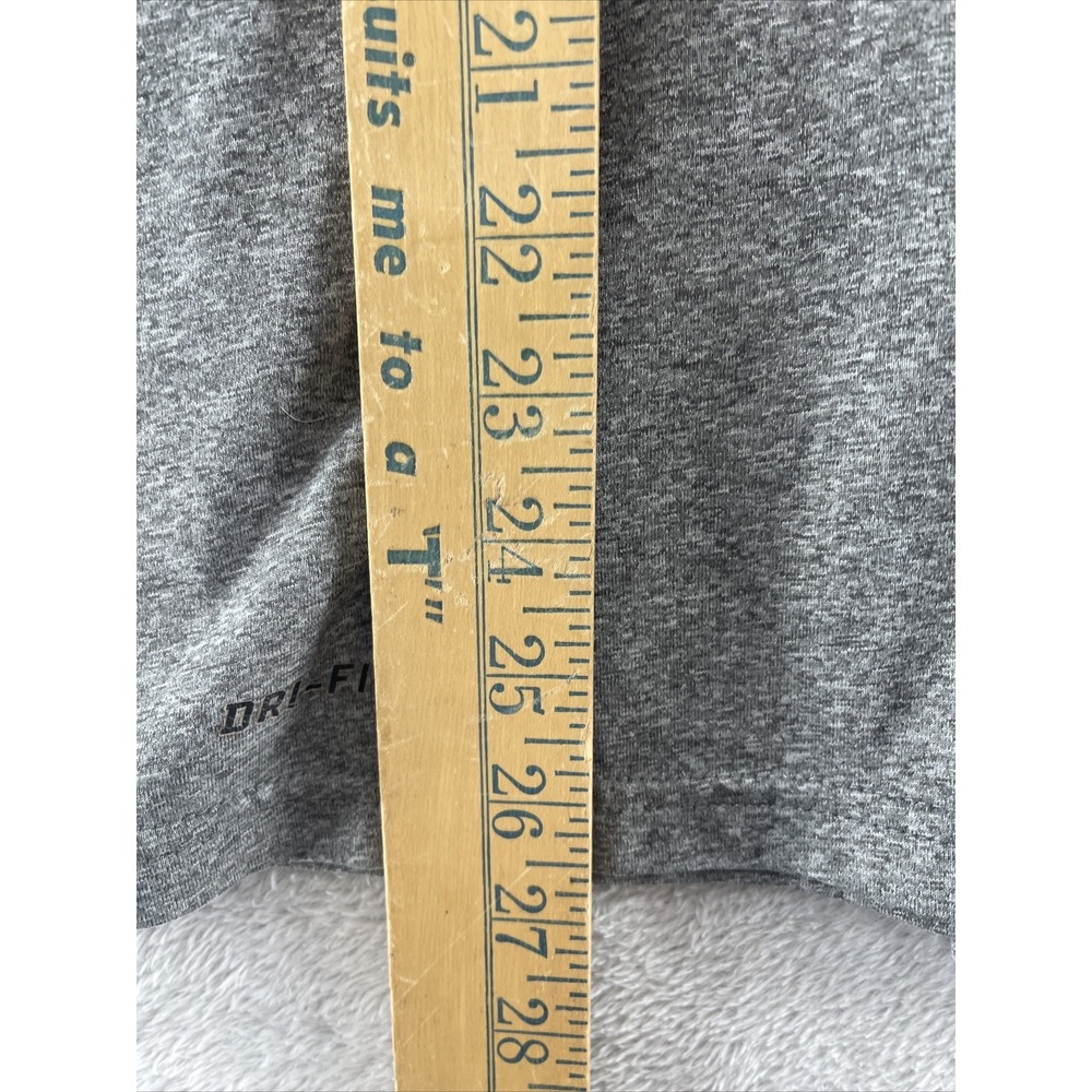 Nike Shirt Mens Size M Gray Short Sleeve Dri Fit Swoosh Sportswear Performance T - Picture 8 of 9